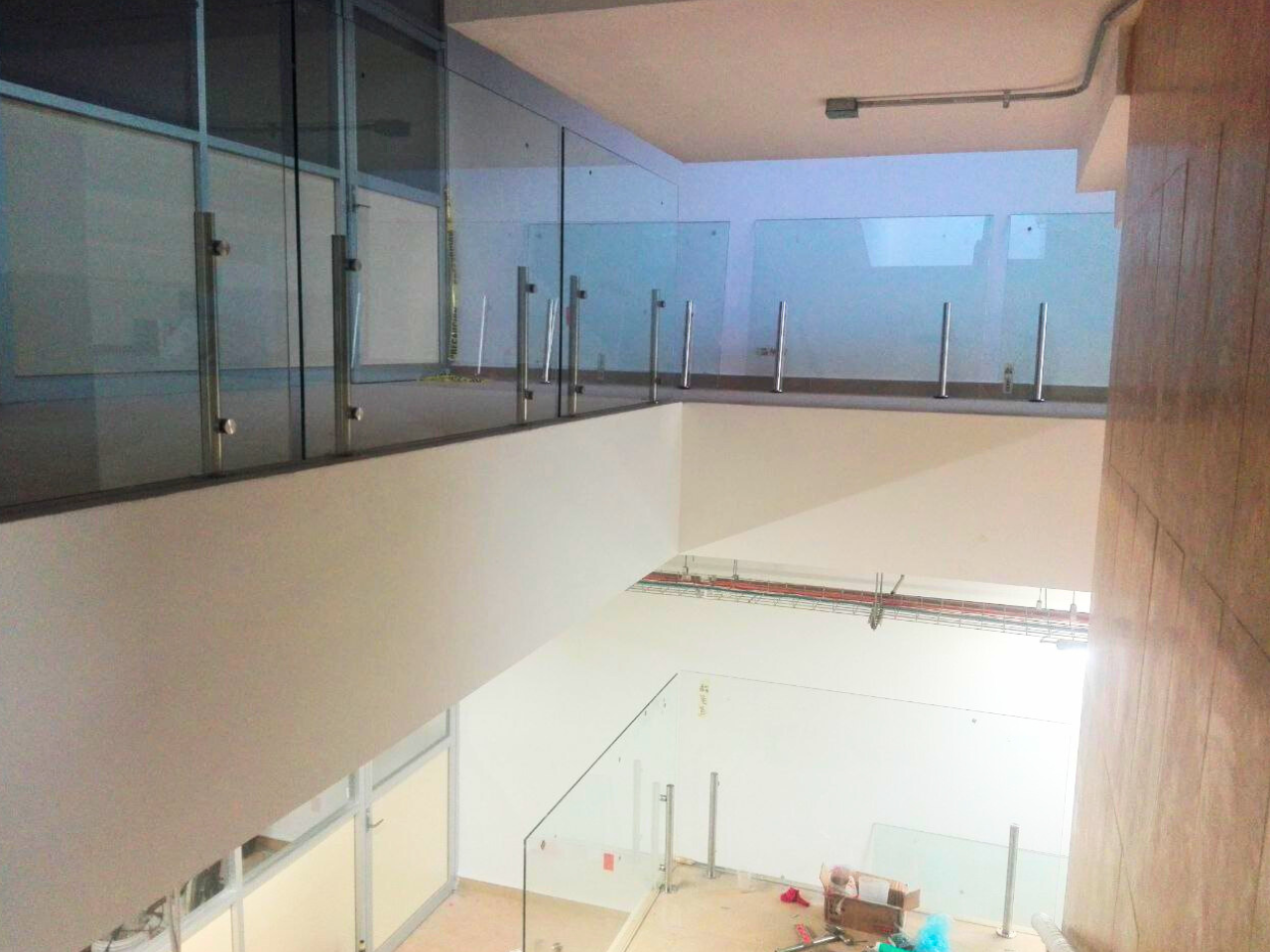 Techo en vidrio templado