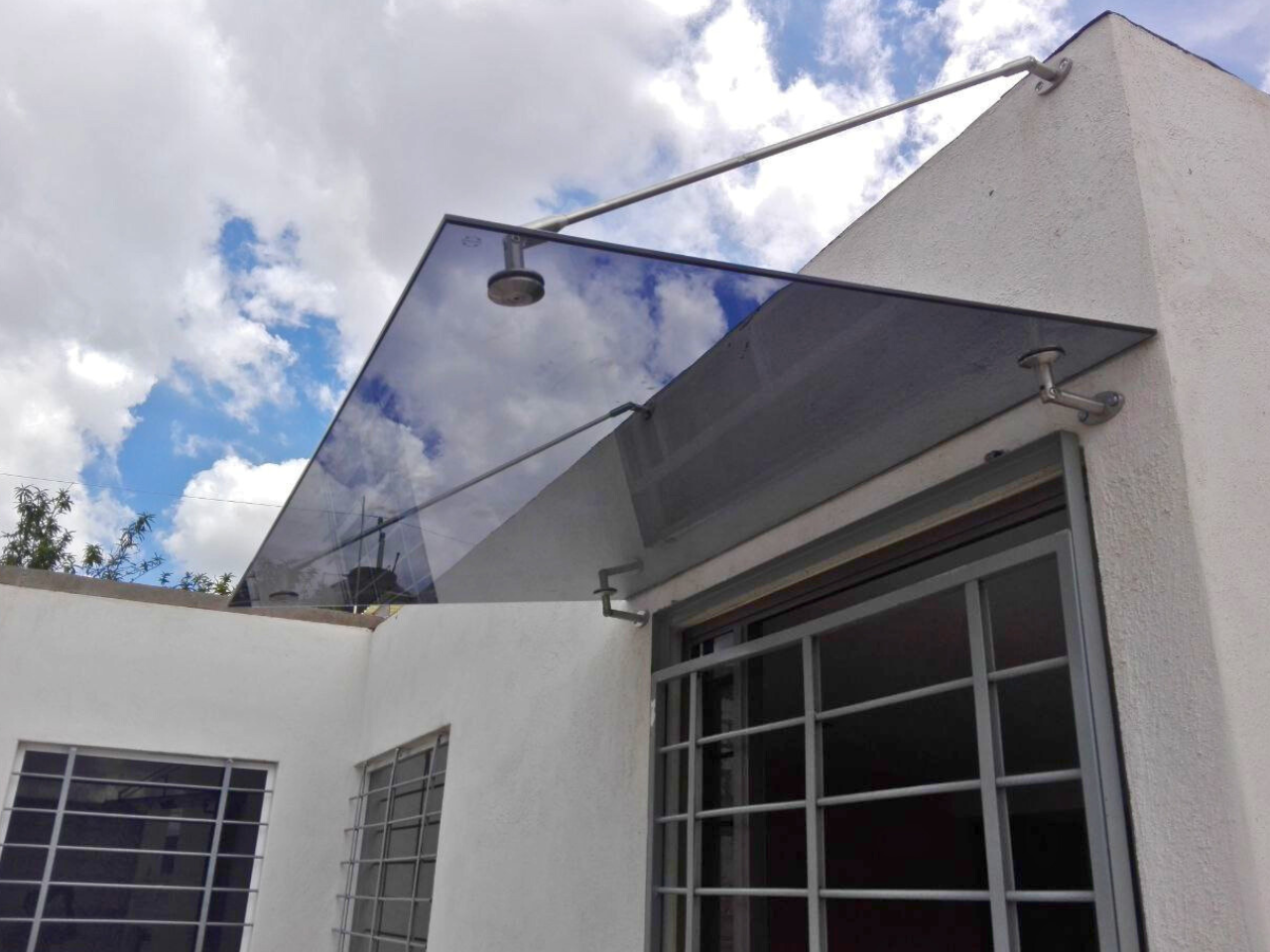 Techo en vidrio templado